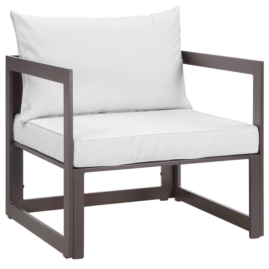 Fortuna Outdoor Patio Armchair in Brown White.jpg